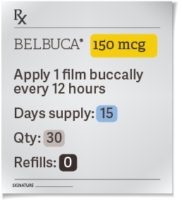 Dosing & Titration | BELBUCA® (buprenorphine buccal film)